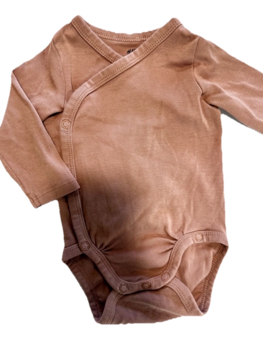 H&M Dusty Rose Wrap Baby One-Piece Bodysuit